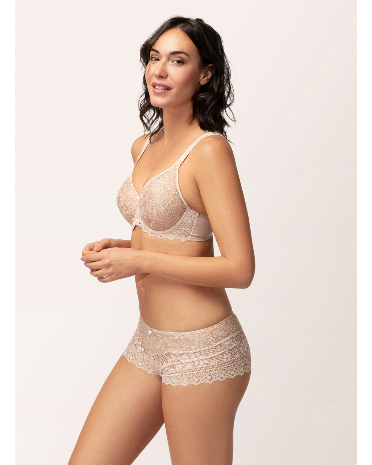 Shorty CASSIOPEE Creamy Beige