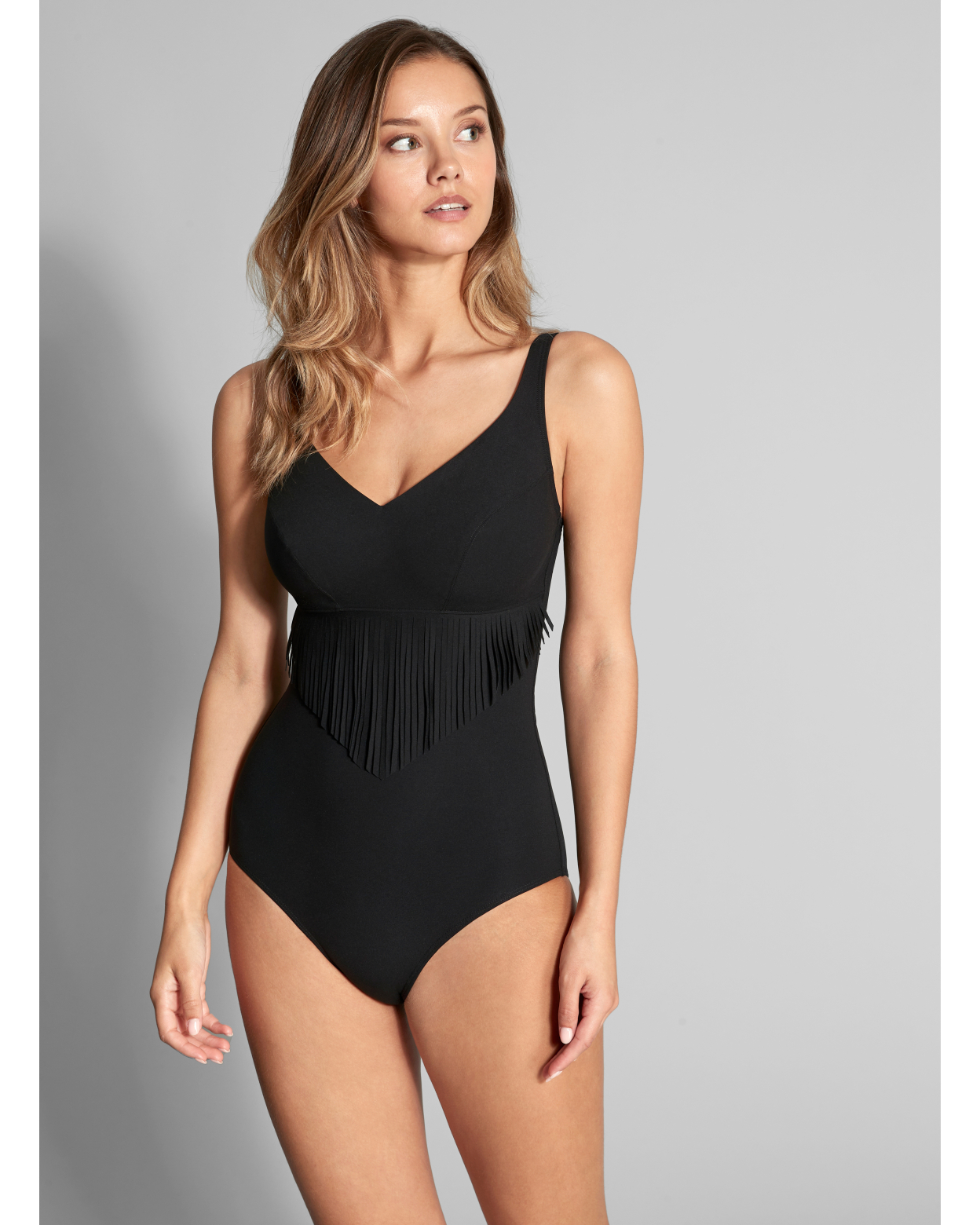 1 pièce - Décolleté V AUDACE Noir