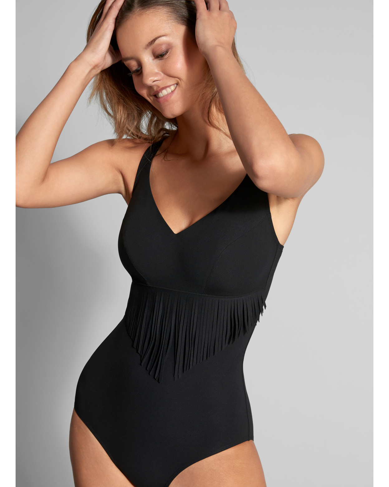 1 pièce - Décolleté V AUDACE Noir