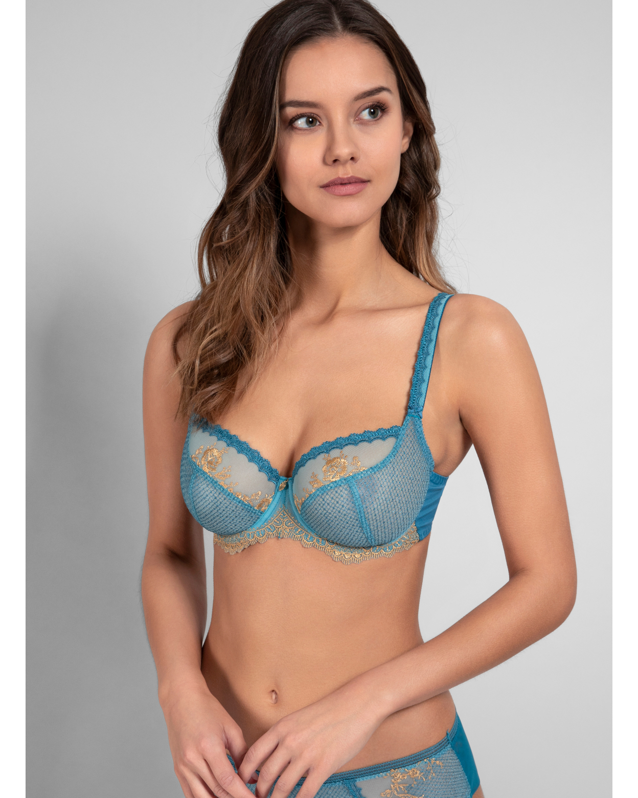 Soutien-gorge corbeille ELLA Aigue-Marine