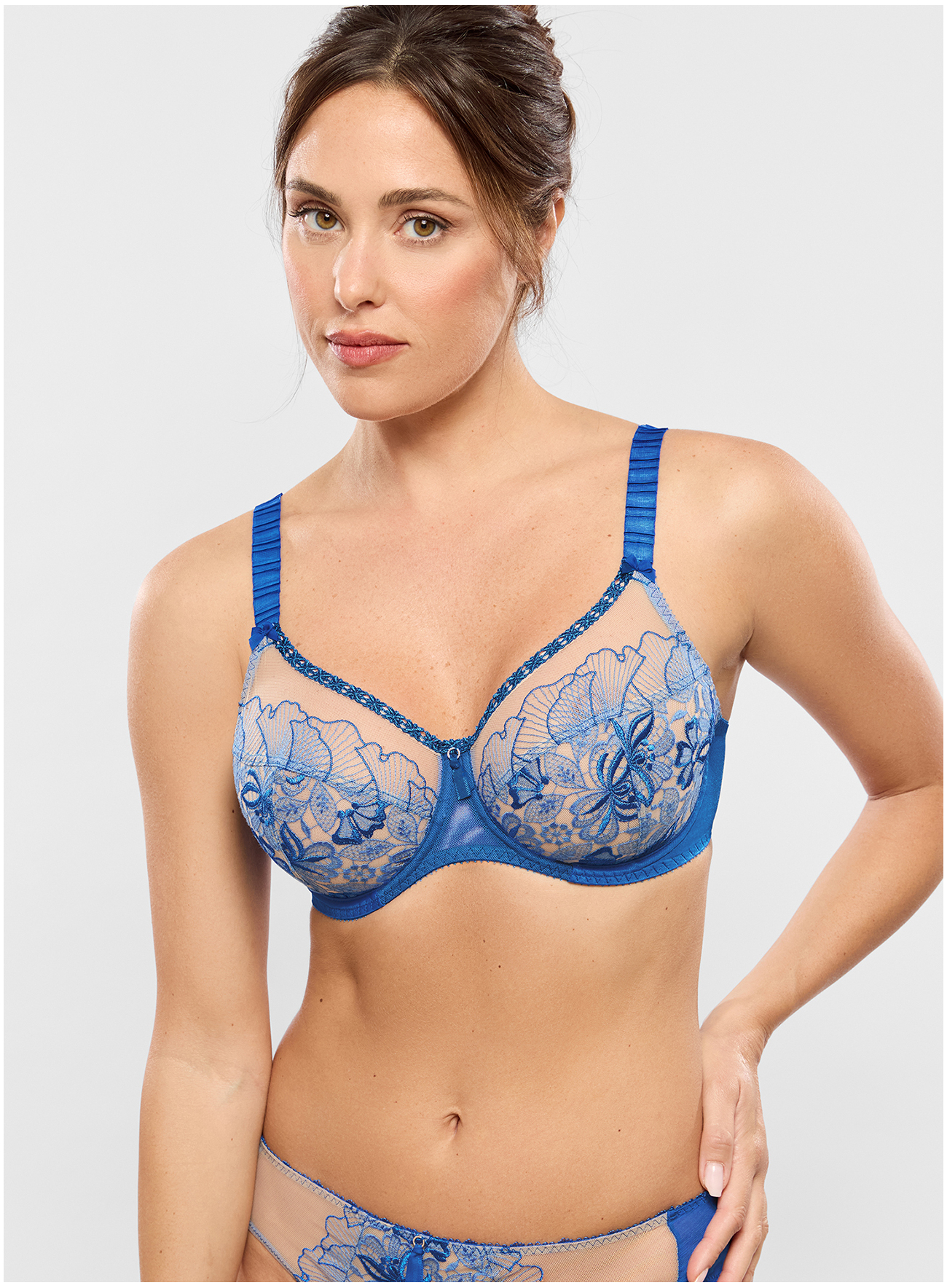 Soutien-gorge emboitant AGATHE Bleu Lazuli