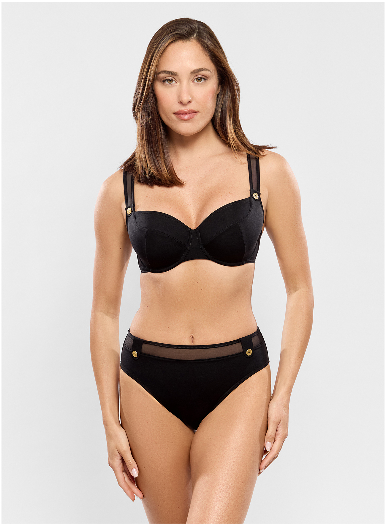 Slip taille haute de bain PALACE Noir