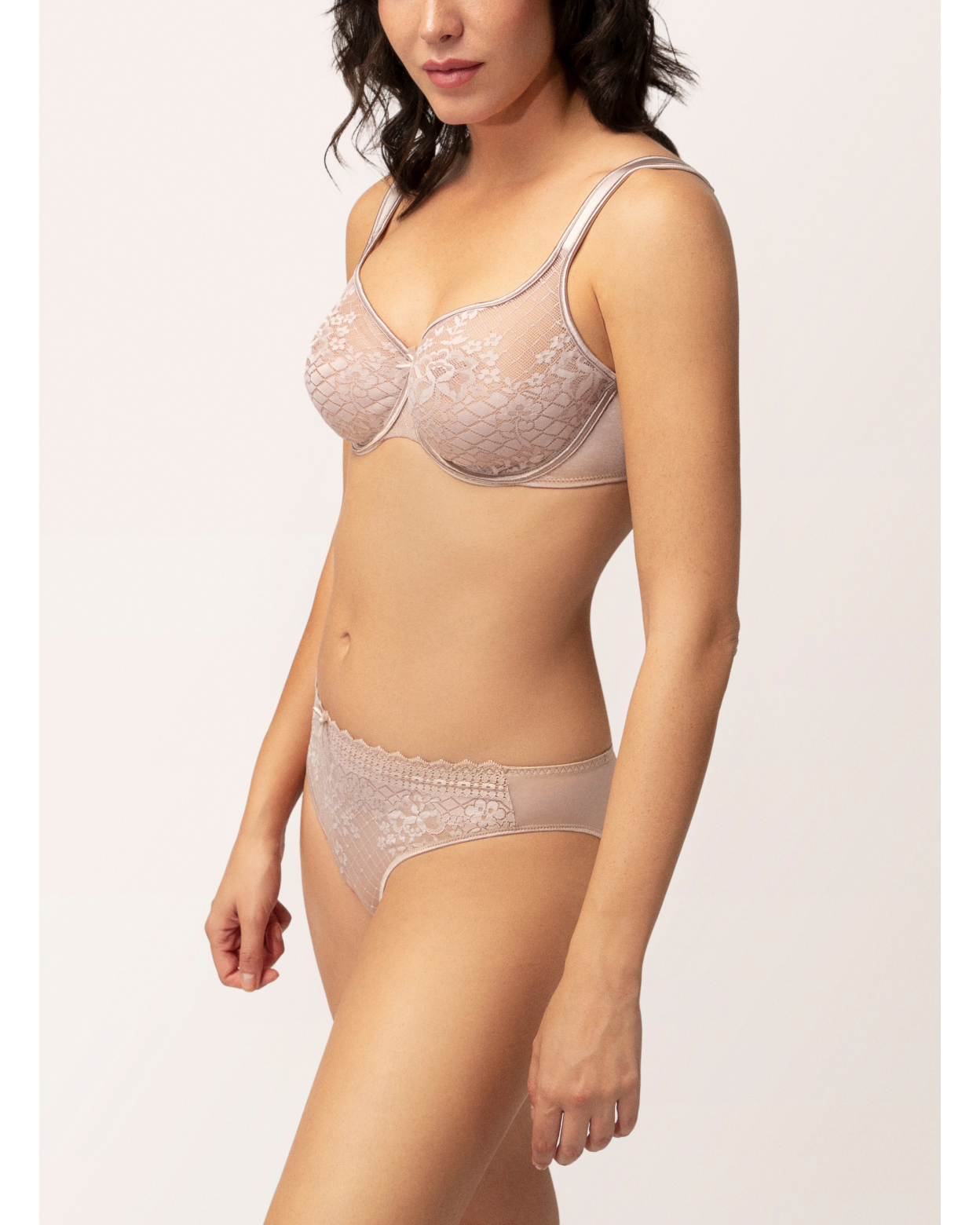 Unsichtbarer hochgeschnittener BH MELODY Rose Thé