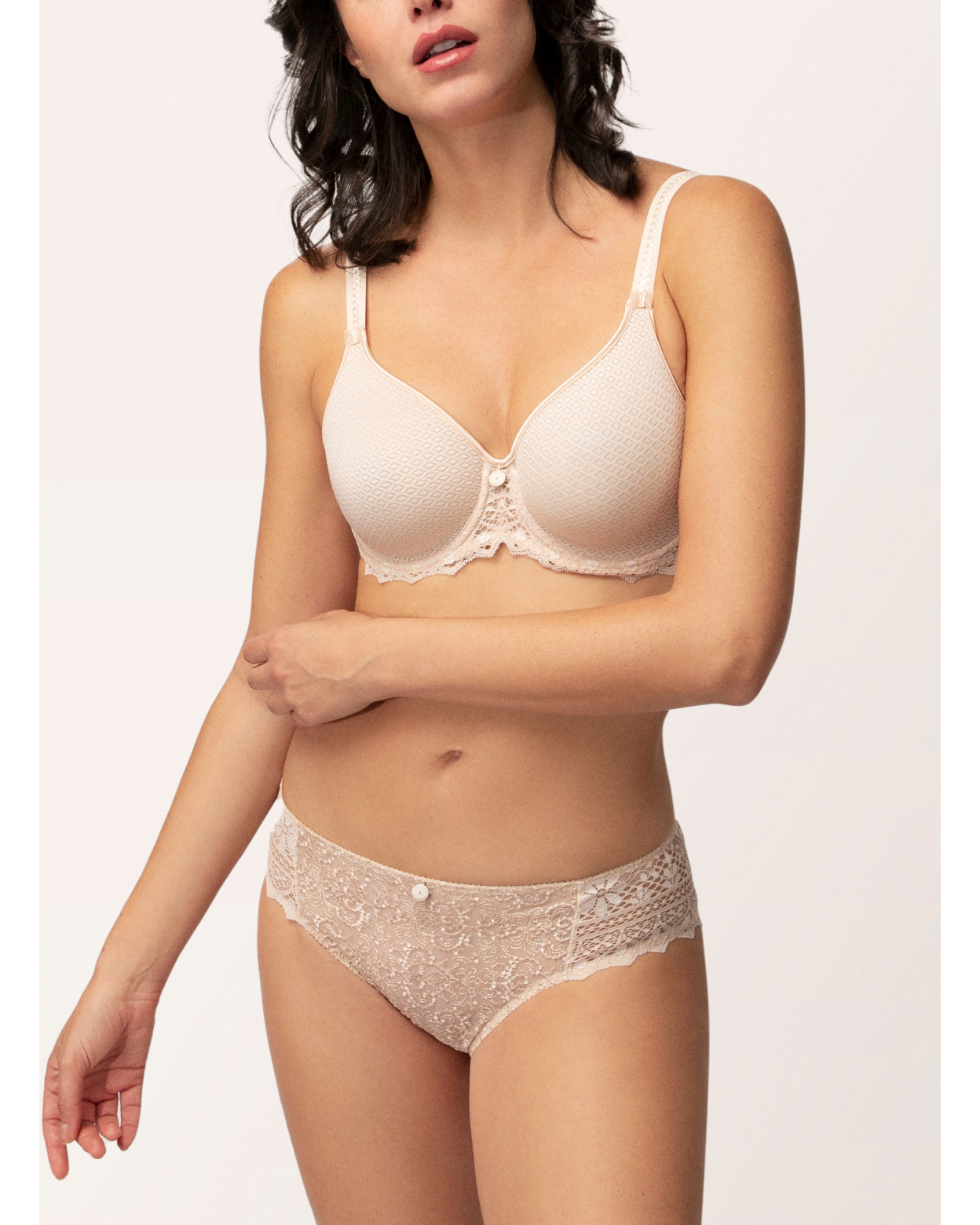 Invisible full cup bra CASSIOPEE Creamy Beige