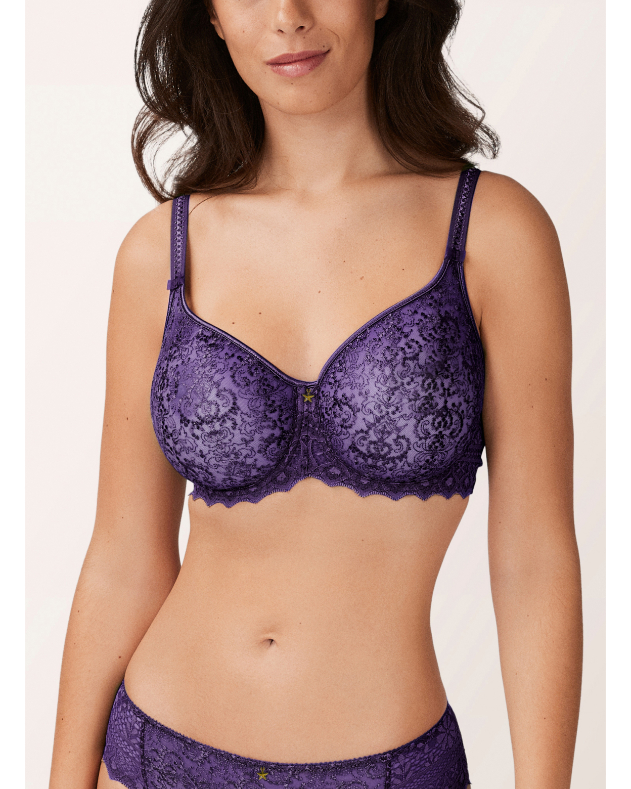 Soutien-gorge emboitant invisible CASSIOPEE Dark Purple
