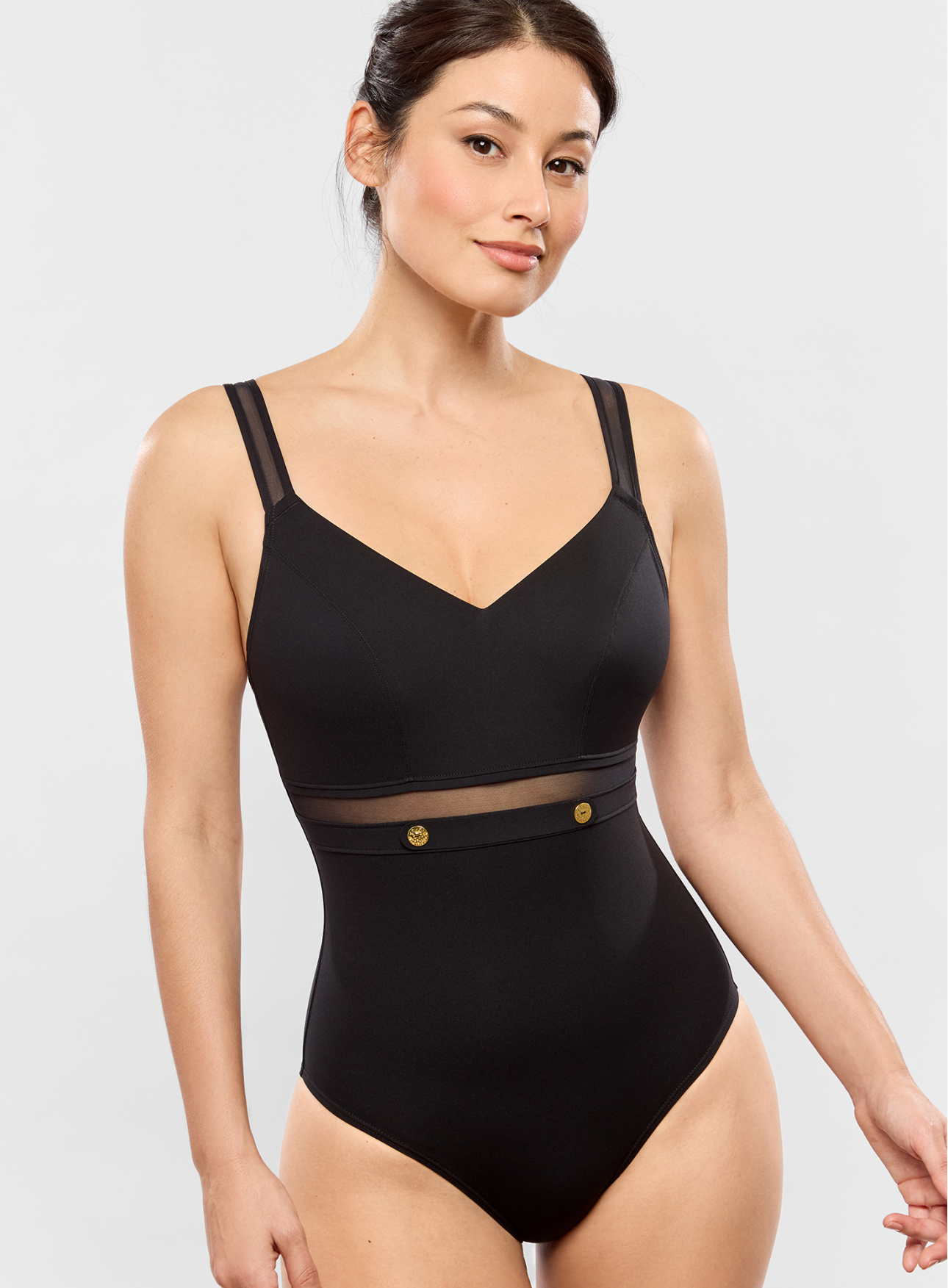 One-piece - V-shaped neckline PALACE Noir