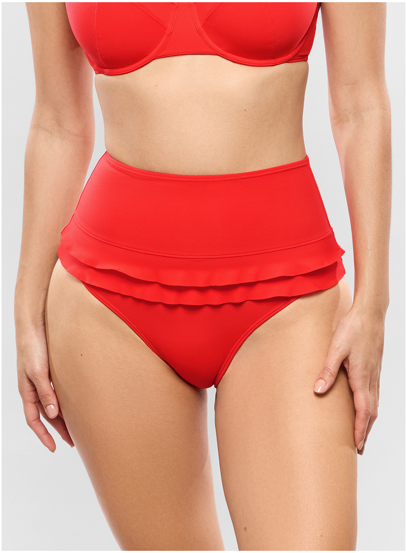 High-Waist Klassische Bikinislip GLAM Pavot