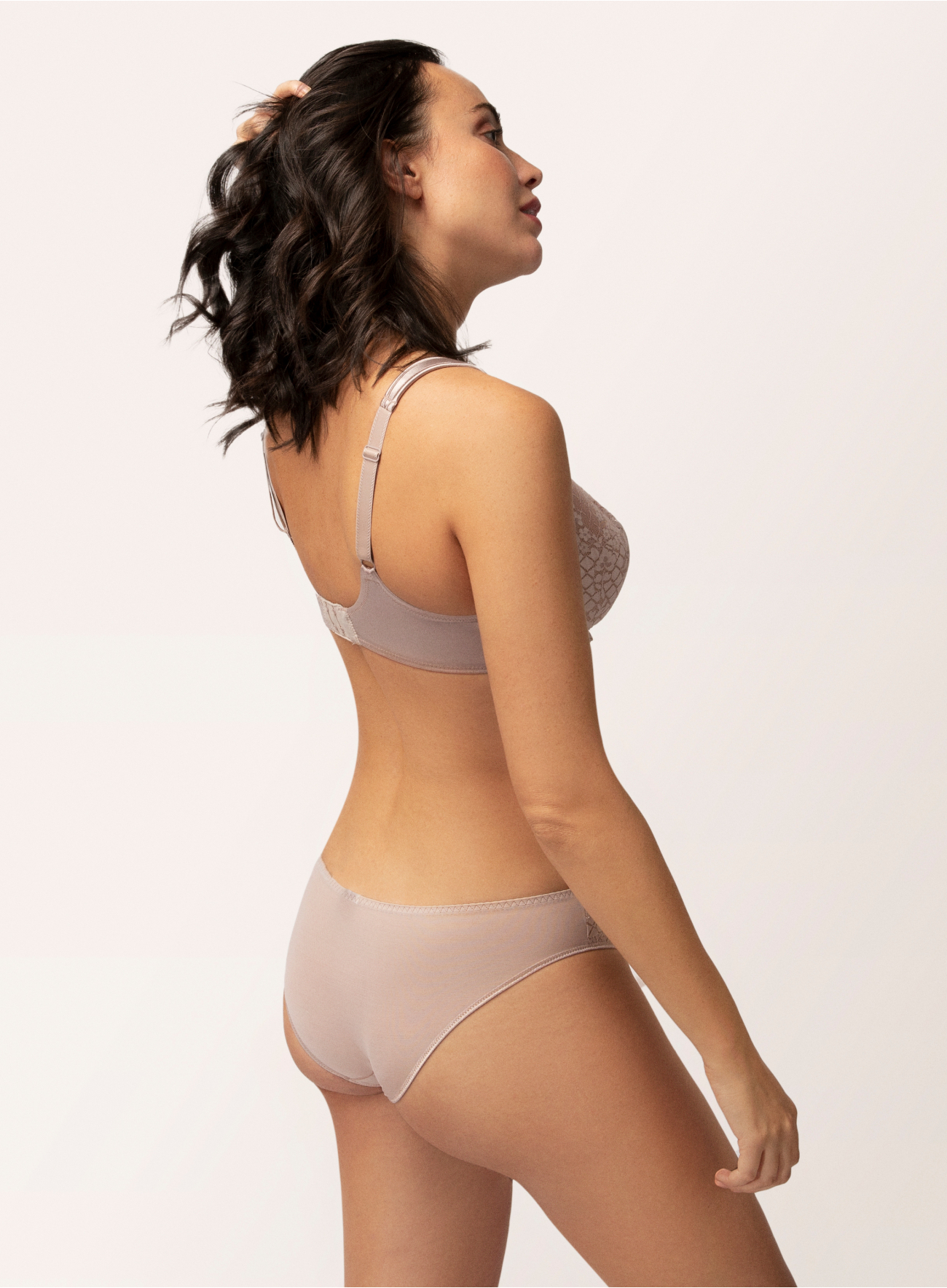 Unsichtbarer hochgeschnittener BH MELODY Rose Thé