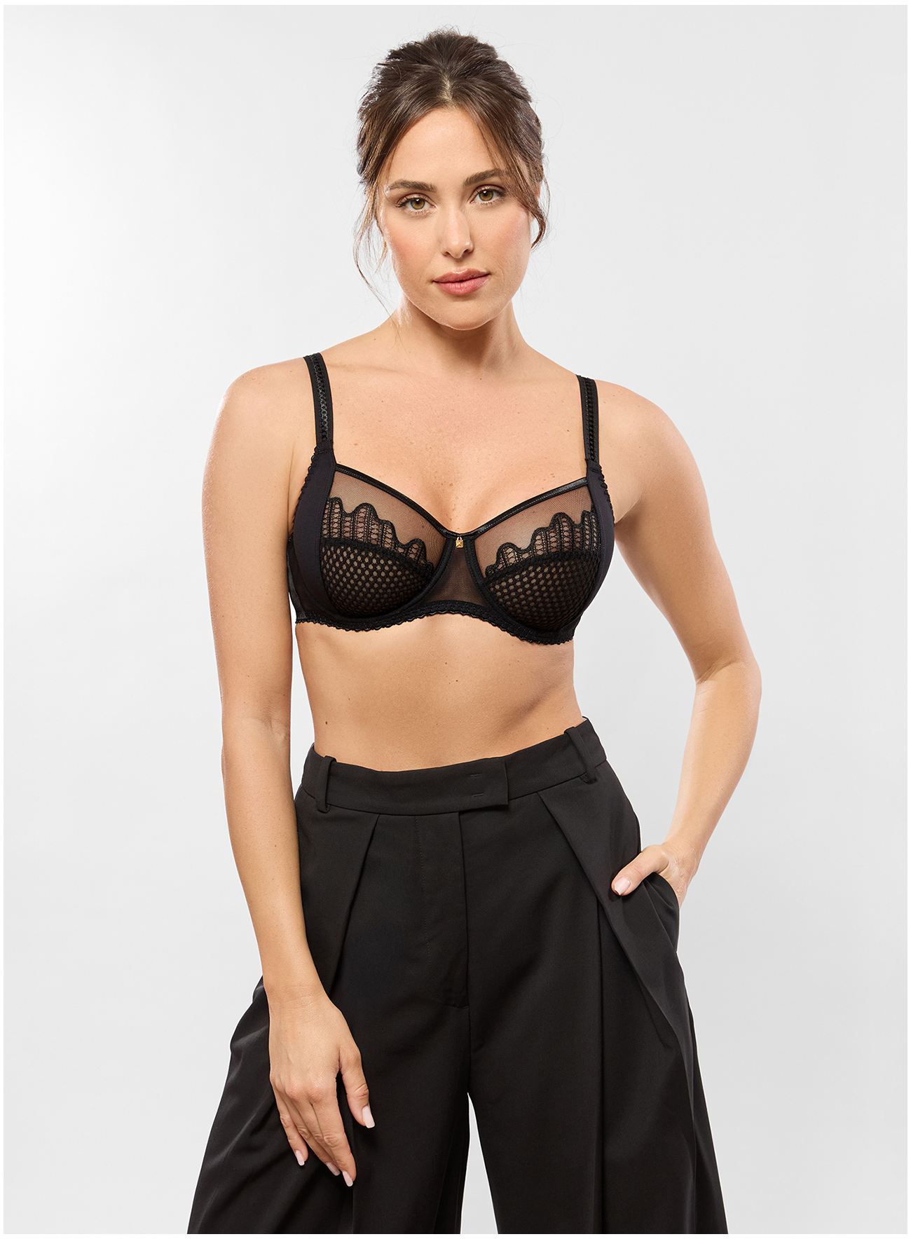 Klassischer Bügel BH LUNA Schwarz