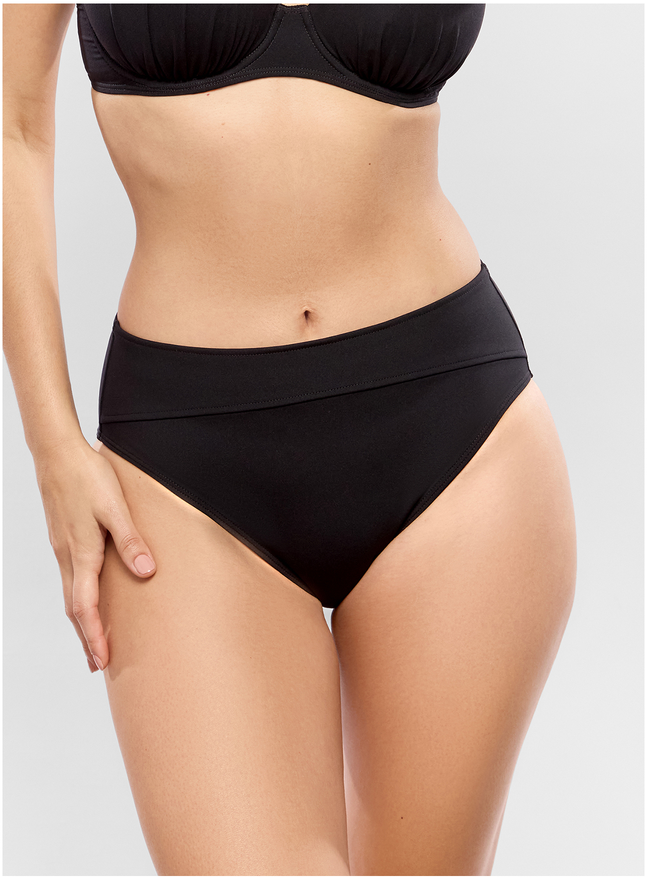 High-waist smalle bikinibroekje JETSET Noir