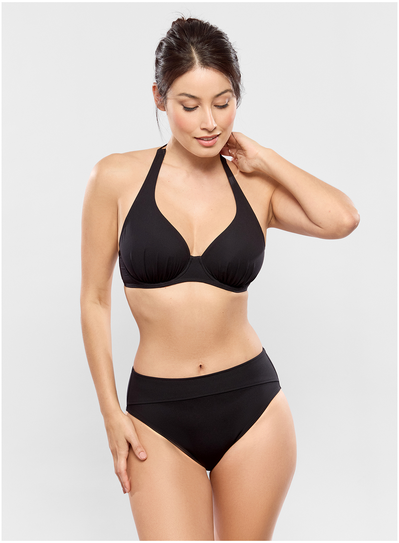 High-waist smalle bikinibroekje JETSET Noir