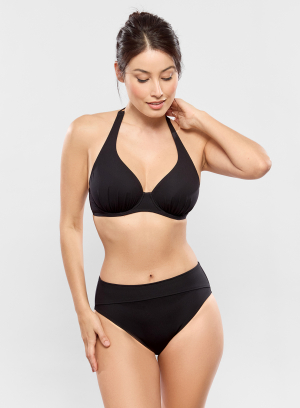 High-Waisted Bikini Brief JETSET Noir