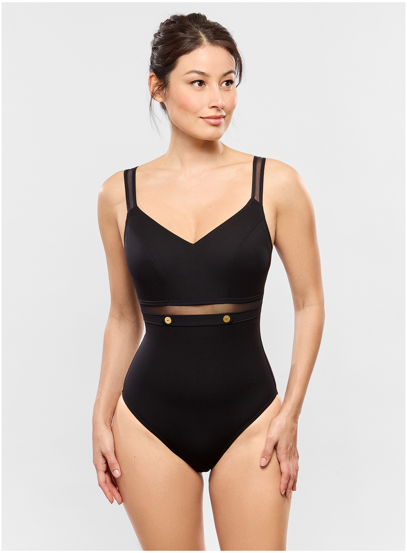 One-piece - V-shaped neckline PALACE Noir